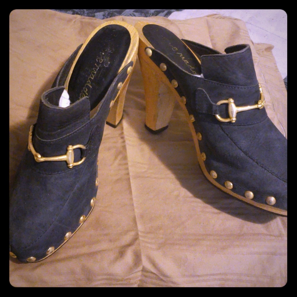 Vintage Suede Mules